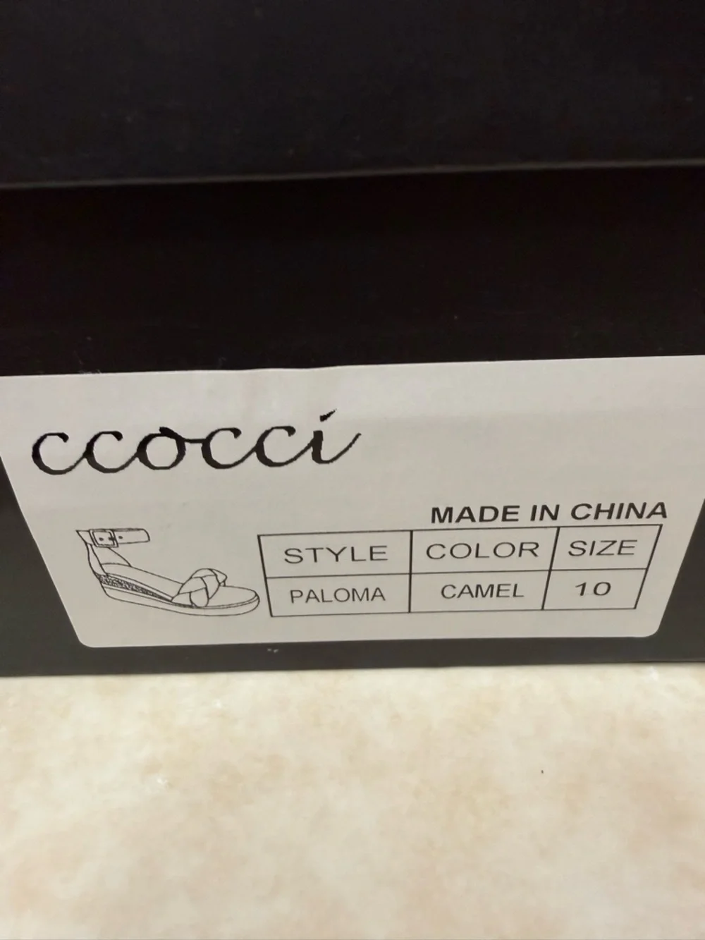 Ccocci Paloma Camel/Tan Braided Canvas Wedge Sandals 10